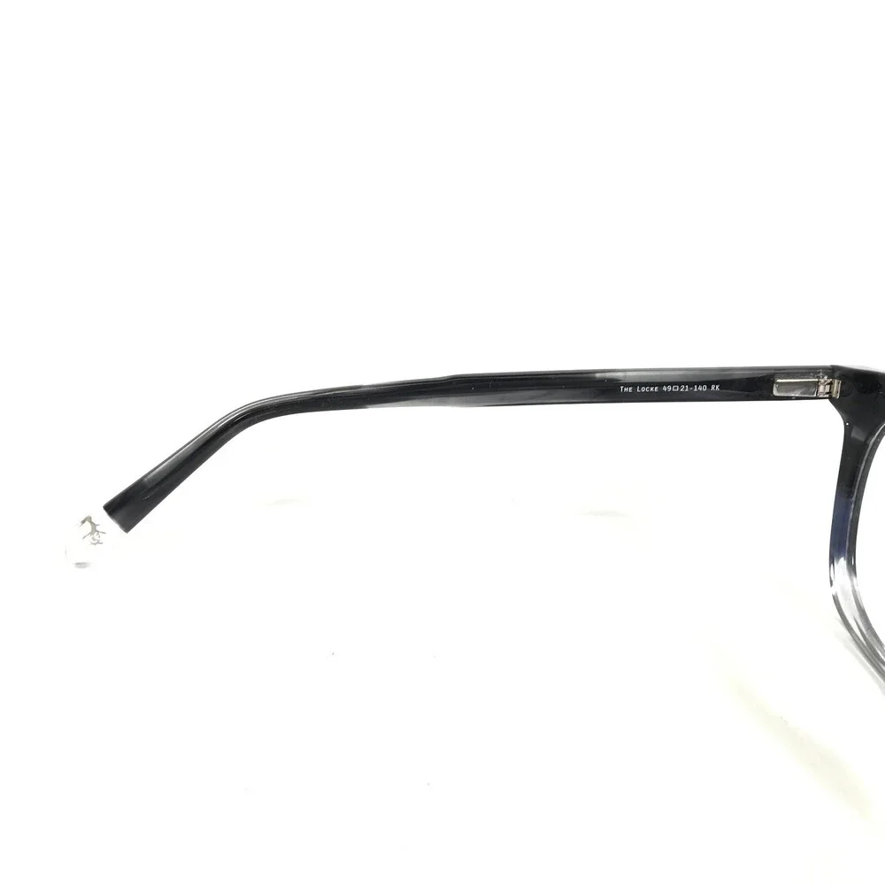 Penguin Eyeglasses Frames The Locke RK Grey Horn Clear Round Full Rim 49-21-140